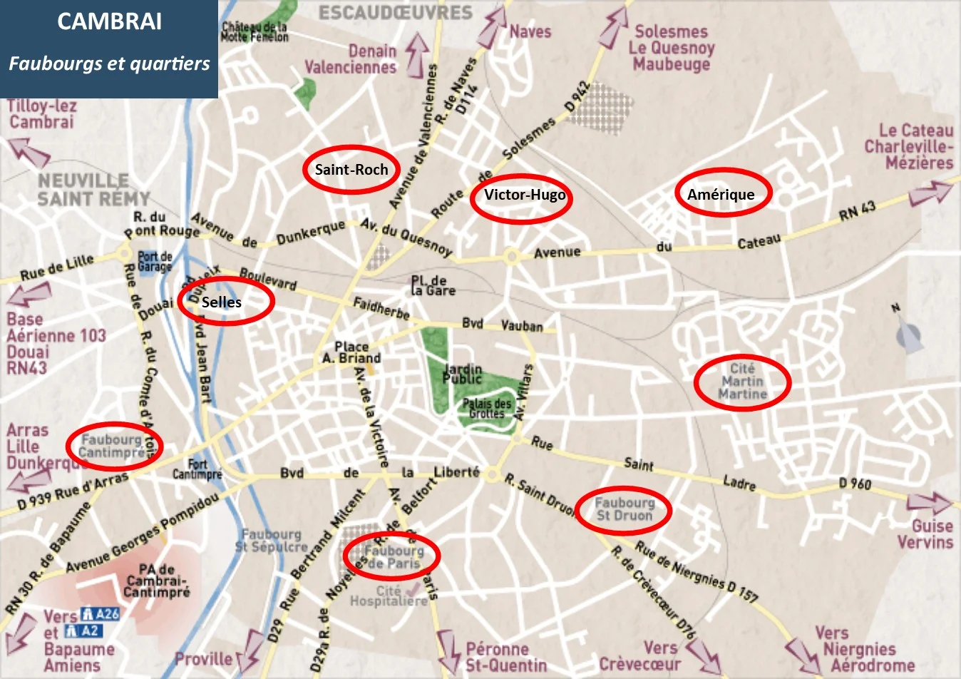 Prix immobilier par quartier à Cambrai en 2026 : le guide complet